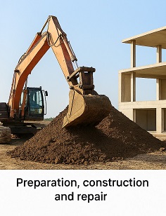 Preparation, construction and repair